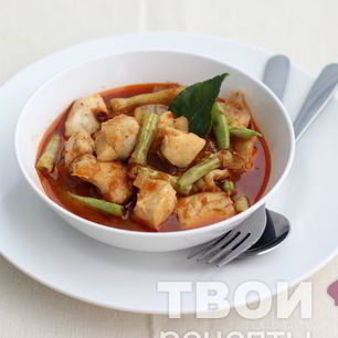 Рецепт Карри с рыбой и фасолью