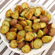 Рецепт Картофеля, запеченного в духовке с зеленью