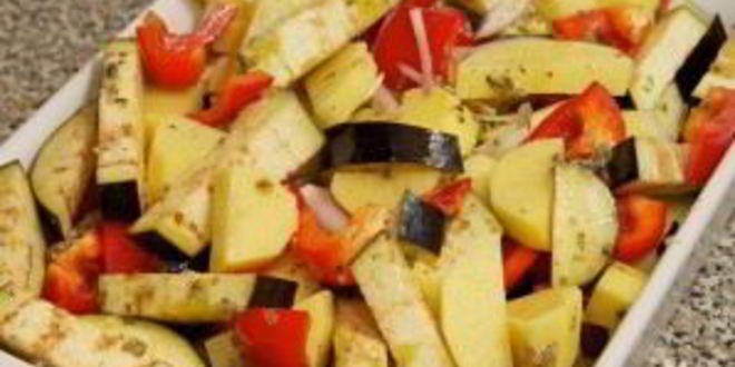 Рецепт овощей, запеченных в духовке