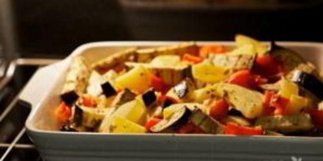 Рецепт овощей, запеченных в духовке