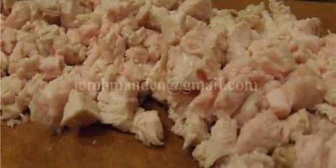 Рецепт печеных овощей, фаршированных курицей с соусом бешамель и грибами