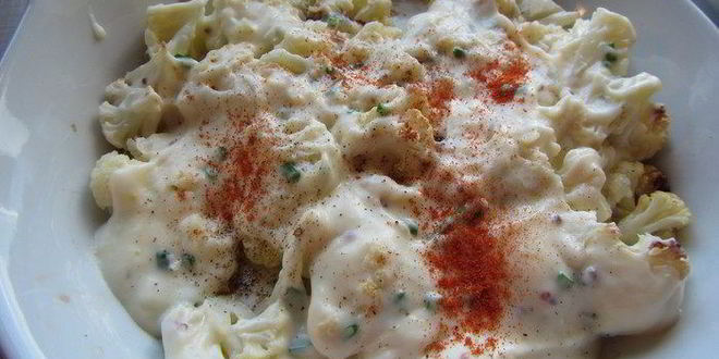 Рецепт цветной капусты, запеченной под сырно-горчичным соусом