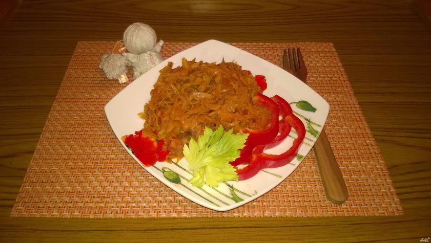 Рецепт тушеной моркови с луком и помидорами