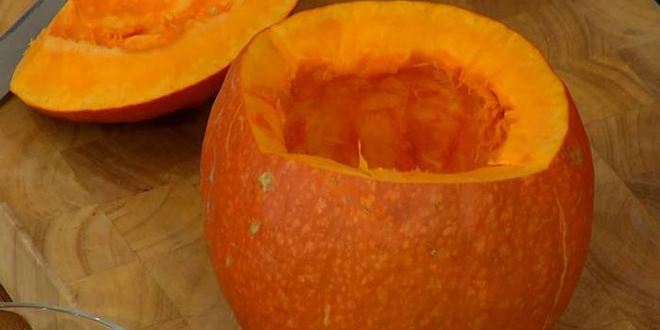 Рецепт тыквы, фаршированной рисом и сухофруктами