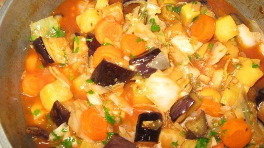 Рецепт овощного гарнира с репой