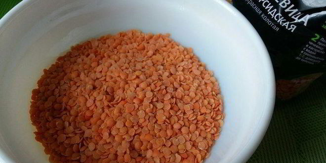 Рецепт дала из красной чечевицы с куриной печенью