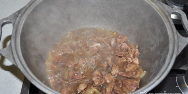 Рецепт гречи с куриной печенью