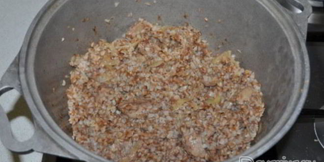 Рецепт гречи с куриной печенью