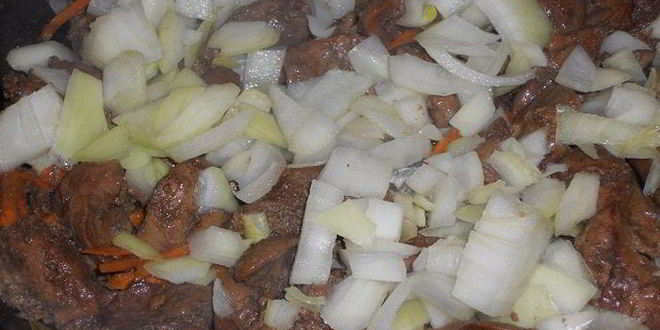 Рецепт куриной печени с грибами