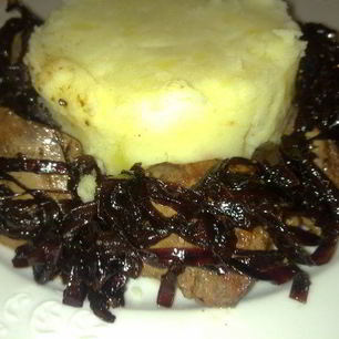 Рецепт Куриной печени с луком бальзамико