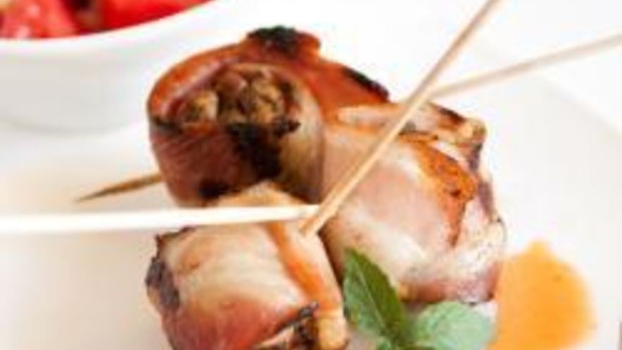 Рецепт куриной печени в беконе