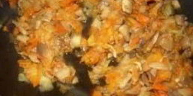 Рецепт печени говяжья тушеная с грибами