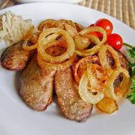 Рецепт Печени кролика с луком