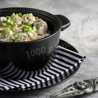 Рецепт Печени по строгановски со сметаной