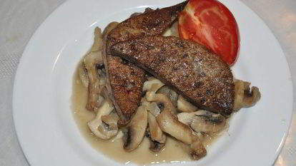 Рецепт Печени с грибами