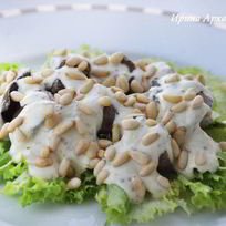 Рецепт Печени с кедровыми орешками