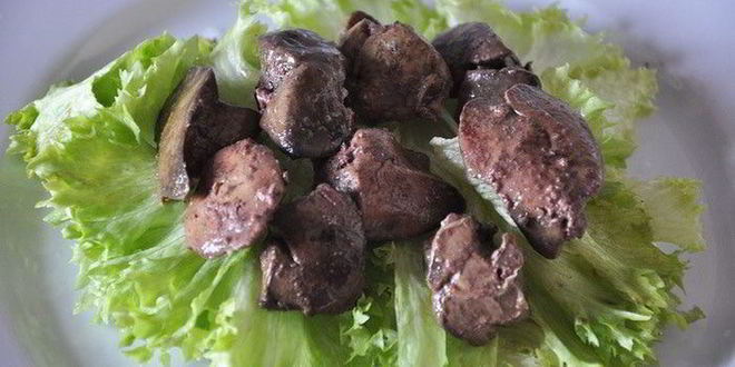 Рецепт печени с кедровыми орешками