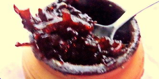 Рецепт печени с луковым конфитюром