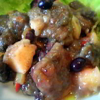 Рецепт Печени с яблоками и черной смородиной