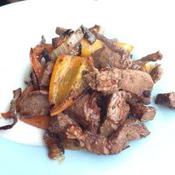 Рецепт Печени со сладким перцем и беконом