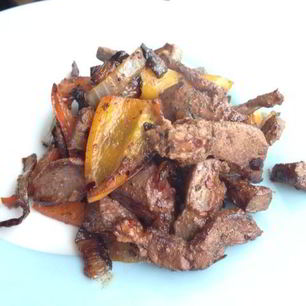 Рецепт Печени со сладким перцем и беконом