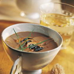 Рецепт Пюре из каштанов с гусиной печенью