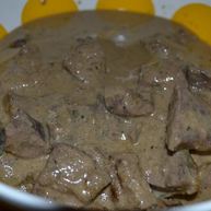 Рецепт Свиной печени в сметане в мультиварке