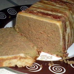 Рецепт Телячьей печени, запеченной с беконом