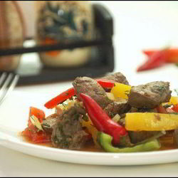 Рецепт Тушеной печени с овощами