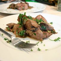 Рецепт Утиной печени с луком