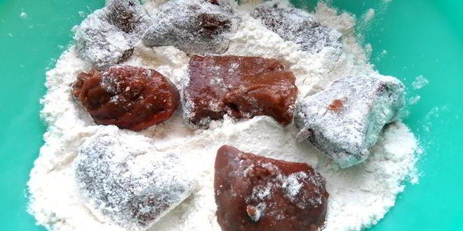 Рецепт воскресного мясного кольца с печенью и грибами