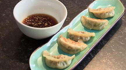 Рецепт Китайских пельменей с креветками и овощами