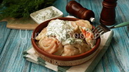 Рецепт Пельменей с лососем