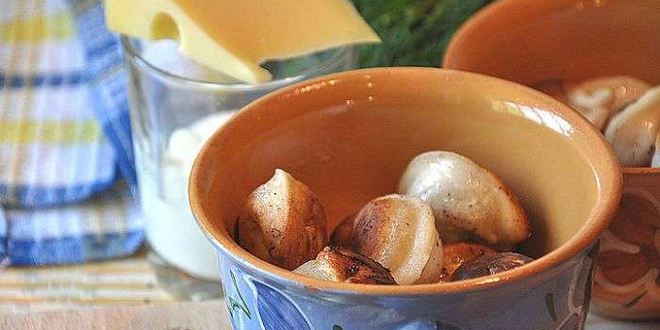 Рецепт пельменей в горшочках