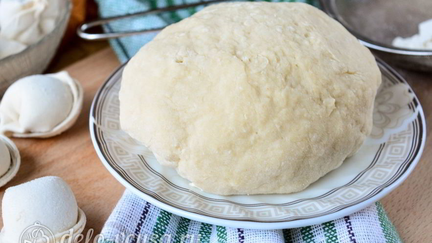 Рецепт теста для пельменей на кипятке