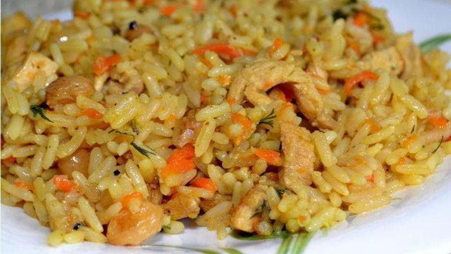 Рецепт быстрого плова с курицей