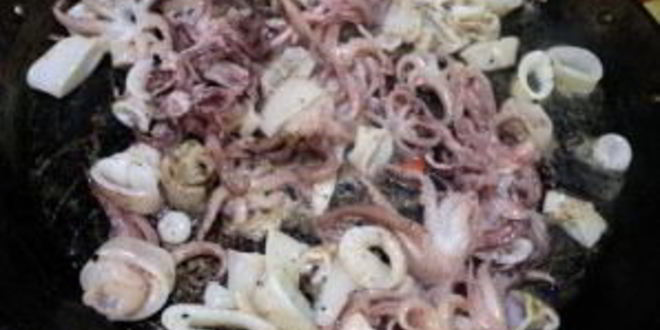 Рецепт черной паэльи