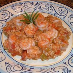 Рецепт Джамбалайя с рыбой и креветками