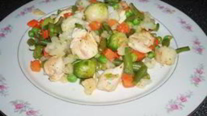 Рецепт Овощного плова с курицей