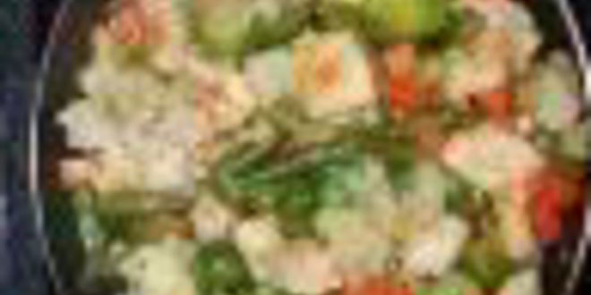 Рецепт овощного плова с курицей