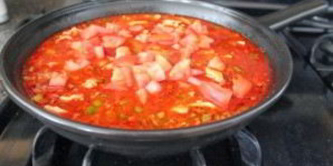 Рецепт паэльи с курицей