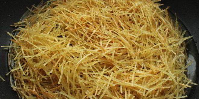 Рецепт паэльи с пастой и морепродуктами фидеуа