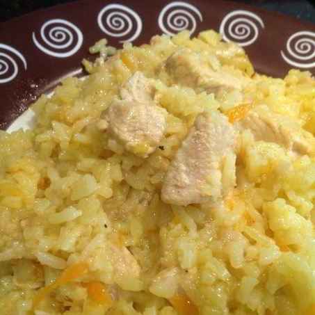 Рецепт Плова из индейки с айвой