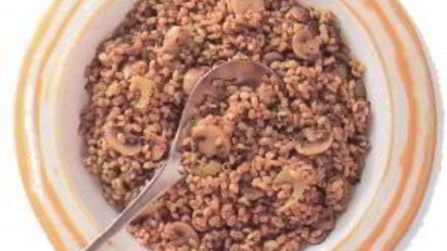 Рецепт плова из ячменя с грибами