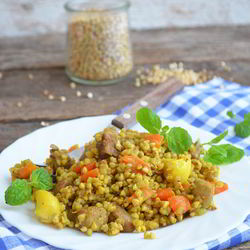 Рецепт Плова из зеленой гречки