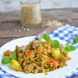 Рецепт Плова из зеленой гречки