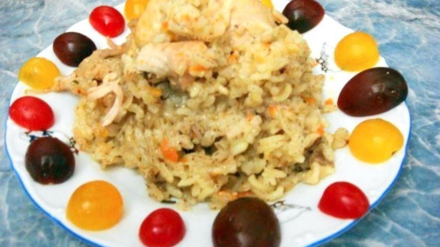 Рецепт плова на плите в казане из курицы