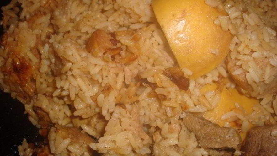 Рецепт плова с айвой