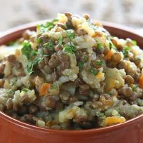 Рецепт Плова с чечевицей и овощами