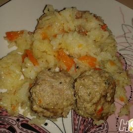 Рецепт Плова с фрикадельками